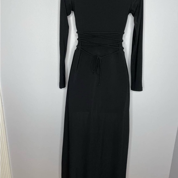 AYM Studio NEW Walter Reversible Maxi Dress Black Medium - Picture 6 of 13